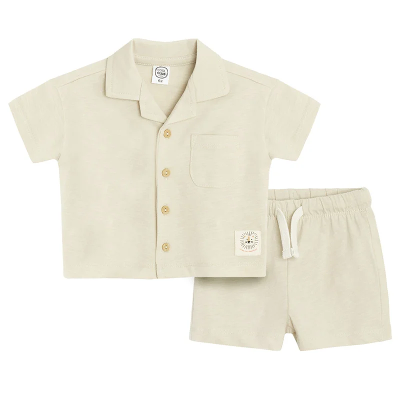 Cool Club by SMYK BEIGE COTTON CLOTHING SET